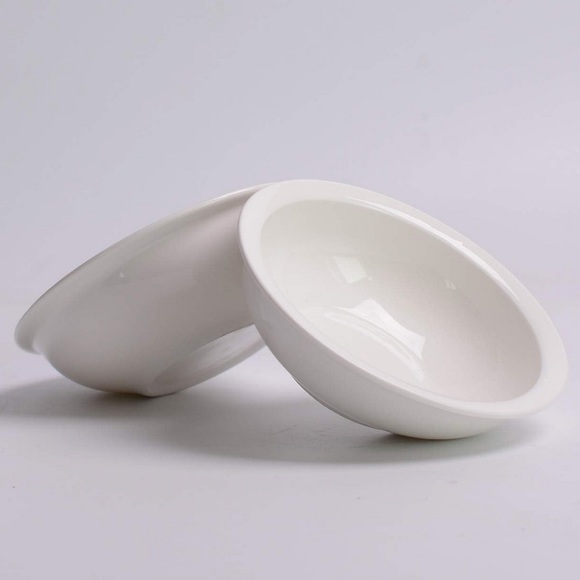 Set of 2 ceramic food water bowls for raised feeder - Picture 1 of 10